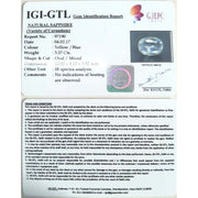 3.97 Ratti Natural Pitambari Neelam with Govt Lab Certificate-(16650)